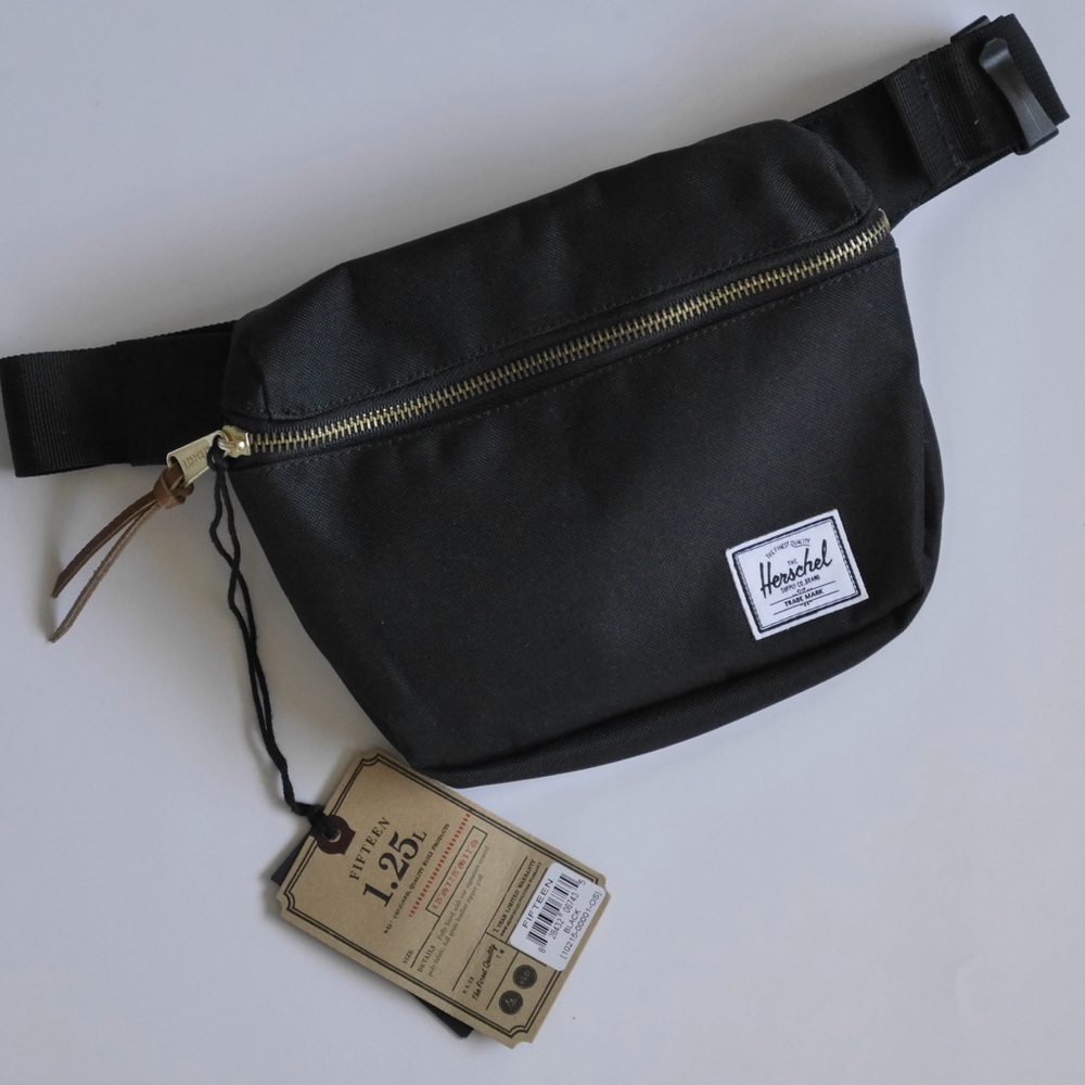 Herschel black waist bag